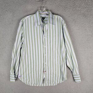 Paul Smith Button-Up Shirt Mens Large Multi Striped Classic Long Sleeve Collared